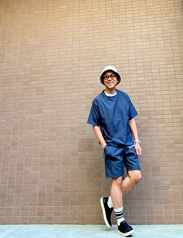 born to win クロップドT ショートパンツ セットアップ ナイロン半袖T / ショートパンツ セットアップ！ | スタイリングログ